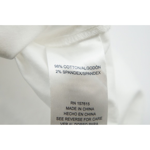 EUC Joie Mini Dress Womens XS White Puff Sleeve Cotton Poplin Tie Neck Babydoll - Picture 5 of 5